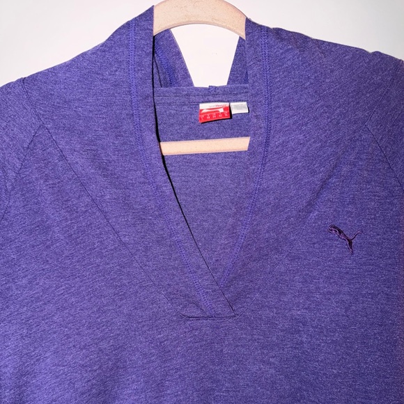 Puma Women’s Lightweight Purple Hoodie – Size L - Picture 3 of 6